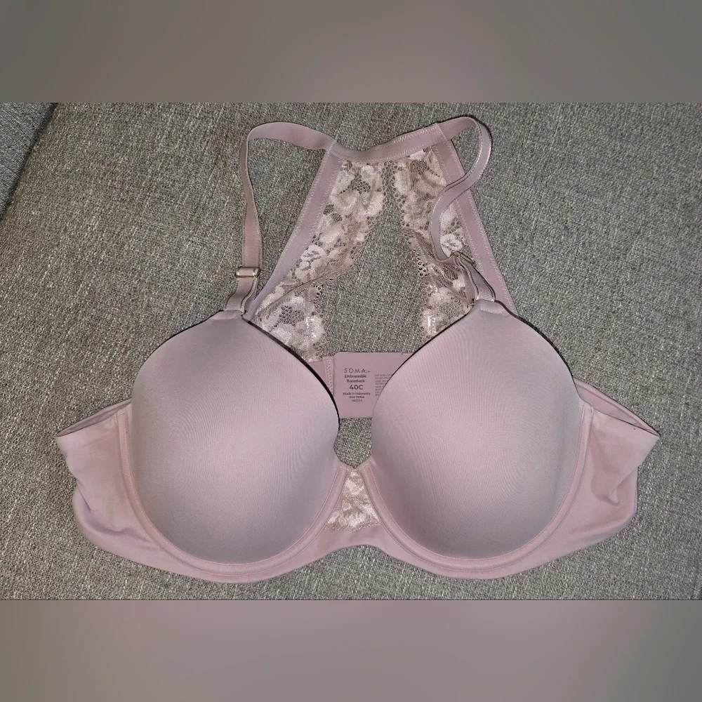 Soma Intimates Racerback Bras with Lace Detail - Picture 4 of 9